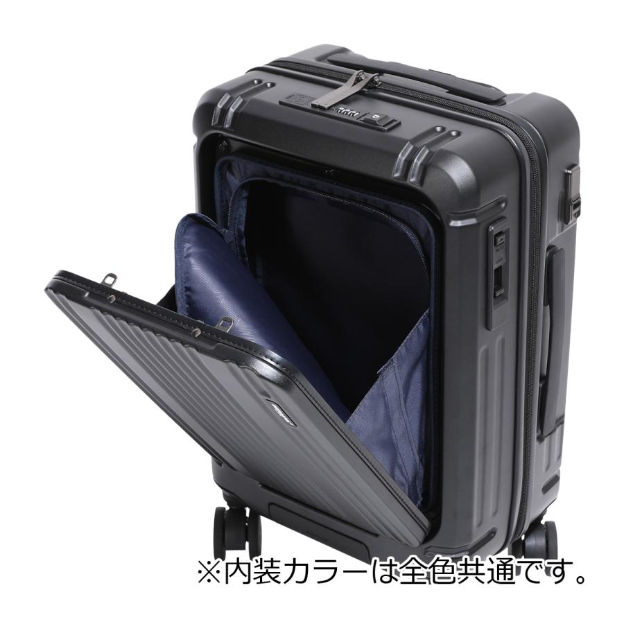 バーマス スーツケース ワンタッチフロントオープン 36L 48cm 機内持ち込み インターシティ2 プロ 60566 BERMAS キャリーケース ハードキャリーの画像