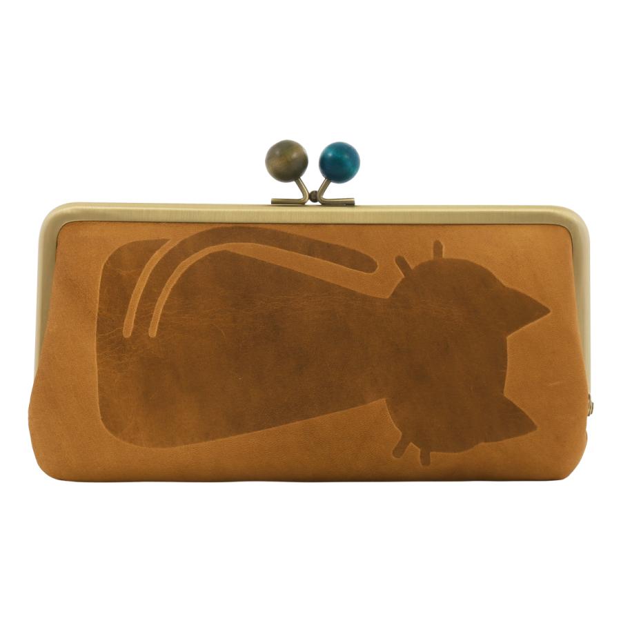 猫 長財布 がま口 本革 レディース 日本製 ジュジュアンドベック