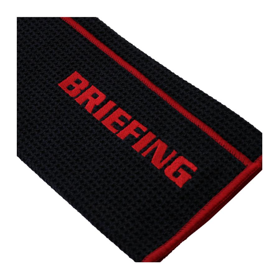 BRIEFING（ブリーフィング） ゴルフ タオル ワッフル生地 カラビナ付き
