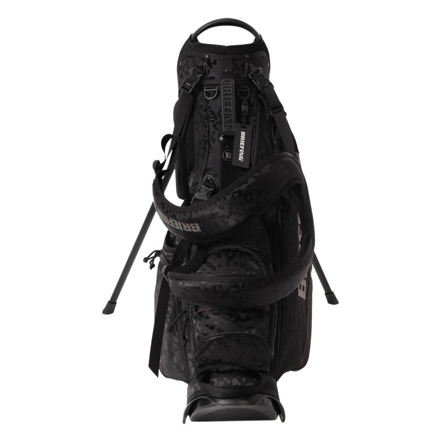 BRIEFING GOLF スタンドバッグ 黒　レオパードヘッドカバーセット BRIEFING GOLF スタンドバッグ 黒 レオパードヘッドカバーセット