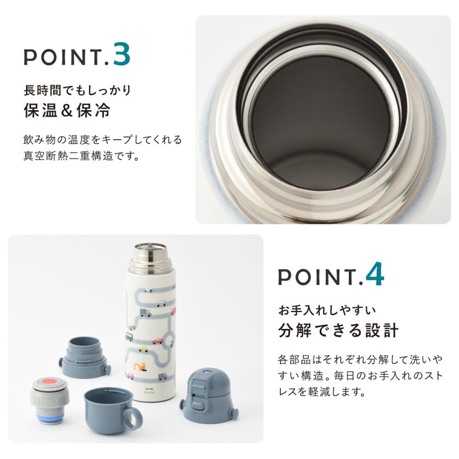 BRUNO（ブルーノ） 水筒 キッズ 子供 580ml 軽量 BHK255 BRUNO ライト