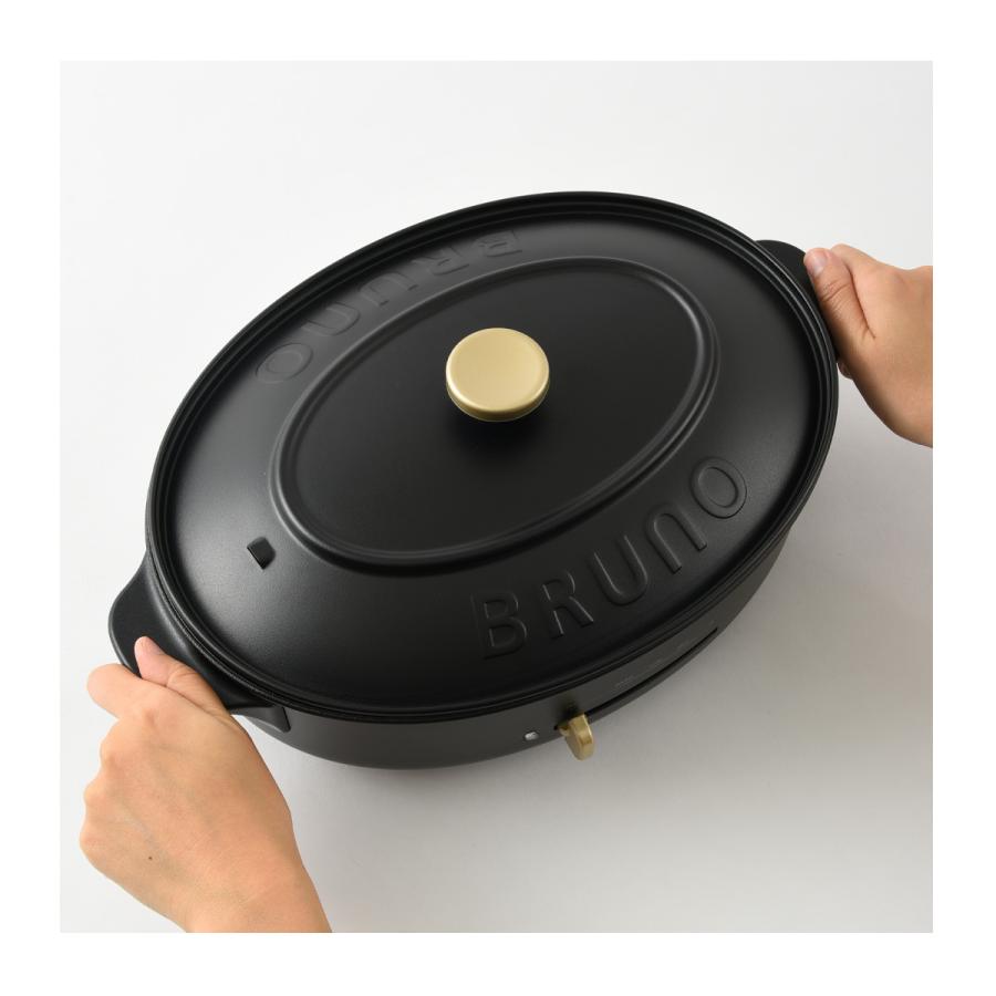 未使用　 BRUNO　クラッシー　オーバルホットプレート BOE053 ブラック BRUNO（ブルーノ） クラッシィ ホットプレート BOE053 BRUNO crassy+