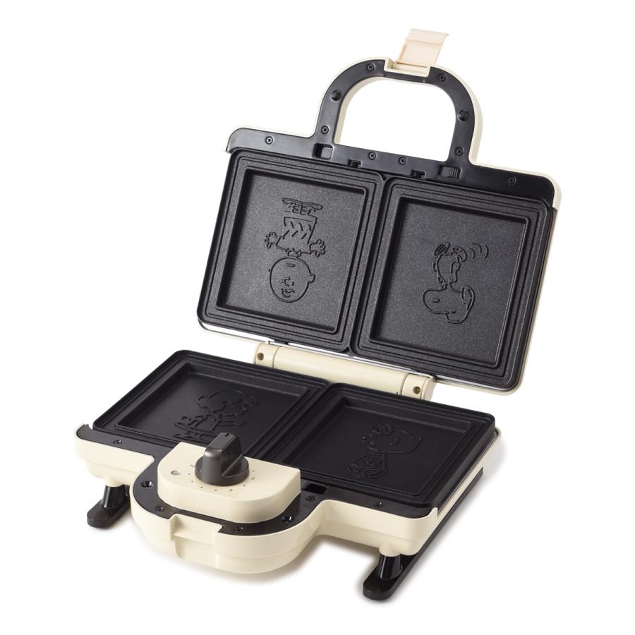 ブルーノ ピーナッツ ホットサンドメーカー ダブル Boe069 Bruno Peanuts スヌーピー キッチン家電 調理器具 2枚焼き レシピ付き 人形焼き 食パン サンドイッチ Bruno Boe069 サックスバーyahoo 店 通販 Yahoo ショッピング