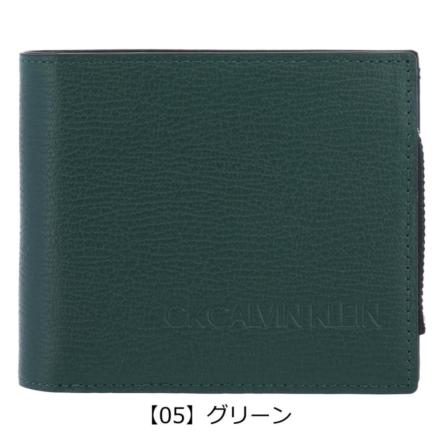 シーケー カルバンクライン 二つ折り財布 ロック メンズ 803634 CK CALVIN KLEIN スコッチガード 牛革 本革 レザー 撥水｜sacsbar｜14