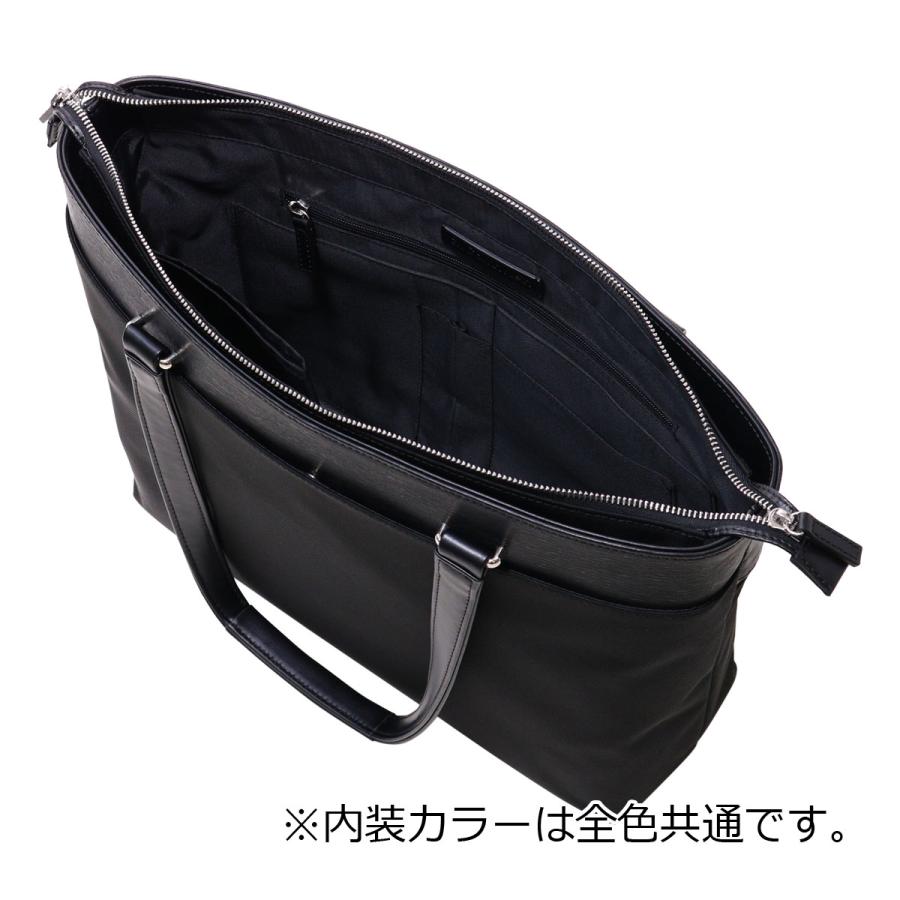 【大容量】カルバンクライン　ビジネス・トートバッグ　紺　レザー　A4•PC可 シーケー カルバンクライン ビジネストート トートバッグ A4 メンズ