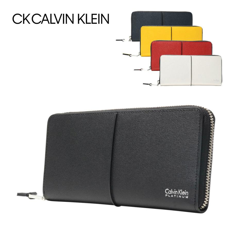 Amazon カルバンクライン Calvin Klein 二つ折り 財布 カーフ メンズ ブラック 79215 Ck Calvin Klein カルバンクライン 財布
