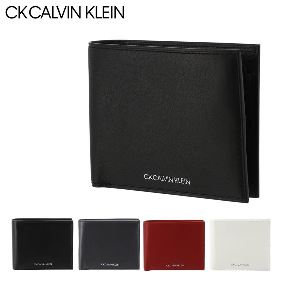 シーケー カルバンクライン 二つ折り財布 BOX型小銭入れ サントス メンズ832624 CK CALVIN KLEIN | 本革 レザー