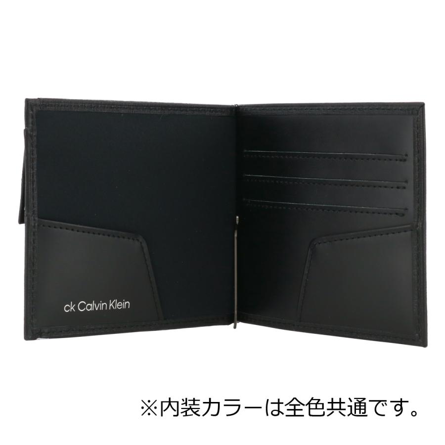 ck Calvin Klein シーケー カルバンクライン 札ばさみ 本革 軽量