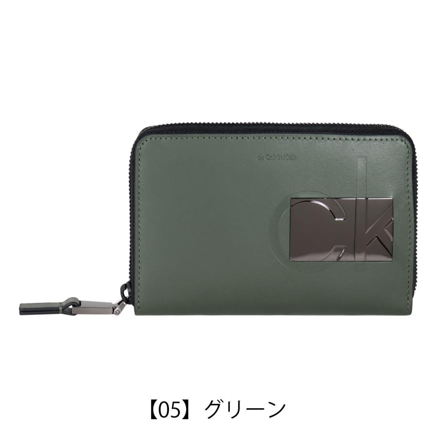 シーケー カルバンクライン 財布 二つ折り 本革 レザー メンズ 二つ折り財布 837604 バンシー CK CALVIN KLEIN ラウンドファスナー 折り財布 