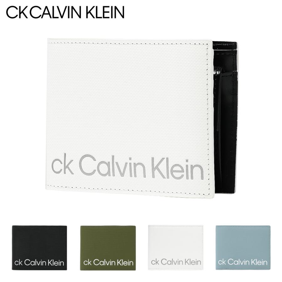 ck Calvin Klein シーケー カルバンクライン 財布 二つ折り 本革