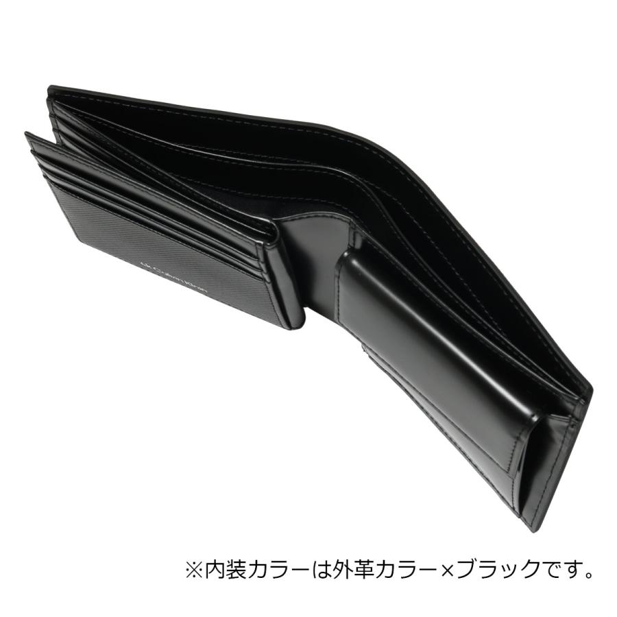 ck Calvin Klein シーケー カルバンクライン 財布 二つ折り 本革 