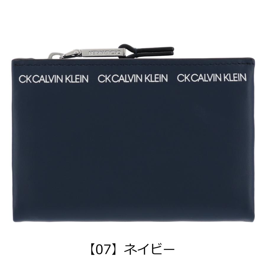 シーケー カルバンクライン パスケース 二つ折り アンダー メンズ 843603 CK CALVIN KLEIN ICカードケース 定期入れ IDカードホルダー 本革｜sacsbar｜12