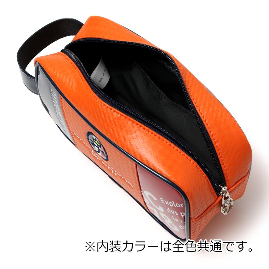 カステルバジャック ゴルフ ポーチ メンズ トリコロールKAMON