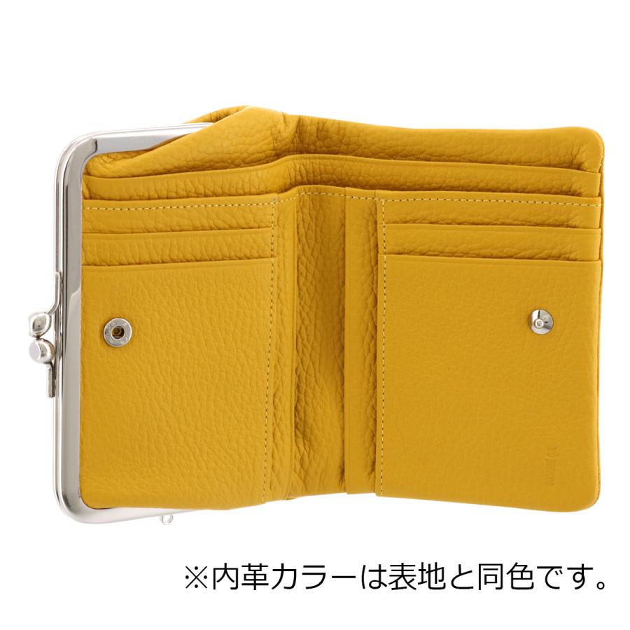 COMME CA（コムサ） 二つ折り財布 がま口 本革 ボンシック レディース