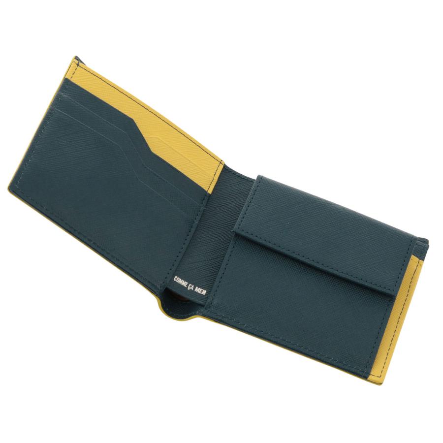 コムサメン 二つ折り財布 メンズ コール 6754 COMME CA MEN 牛革 本革