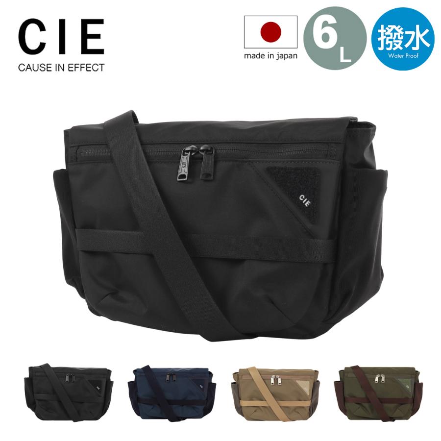 CIE（シー） ショルダーバッグ 斜め掛け 肩掛け 6L 日本製 撥水 メンズ