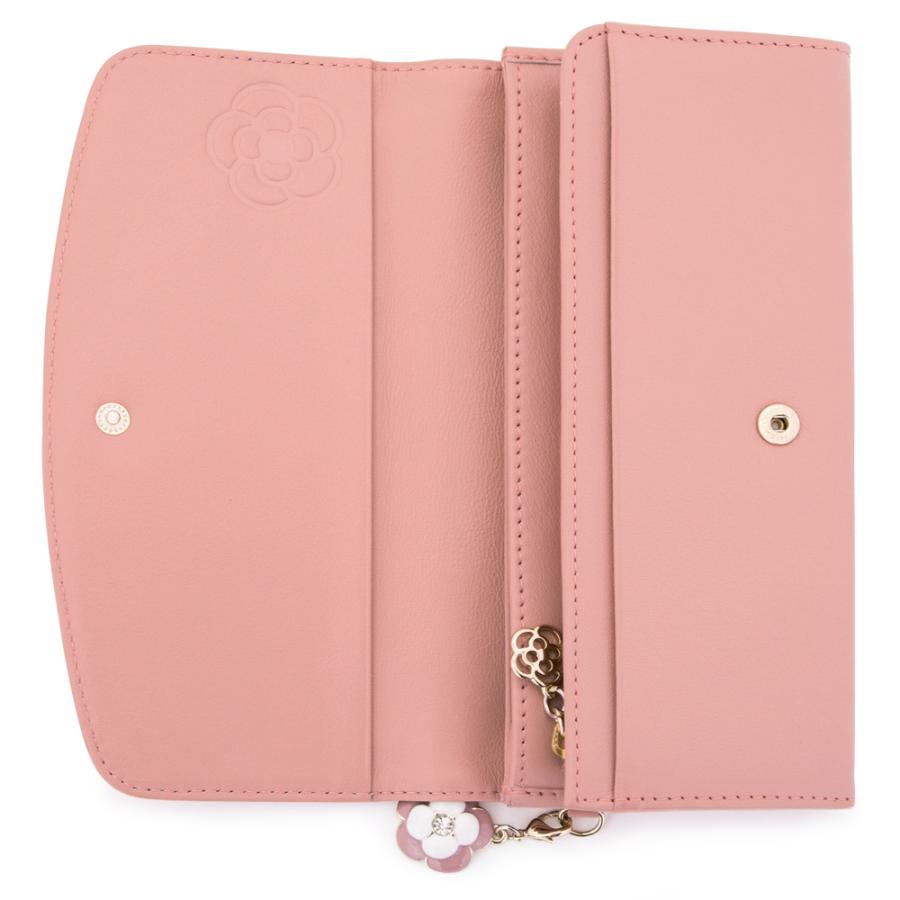 【未使用】CLATHAS クレイサス 長財布 レザー ピンク CLATHAS（クレイサス） 長財布 185430 ワッフル レディース 財布