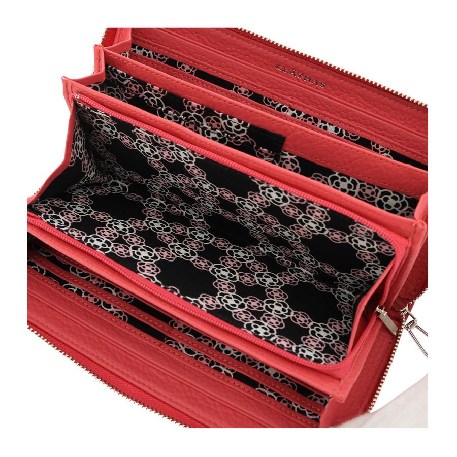 CLATHAS♥️美品✨クレイサス✨長財布✨レッド クレイサス CLATHAS エクセ ラウンド長財布 （ピンク） -靴