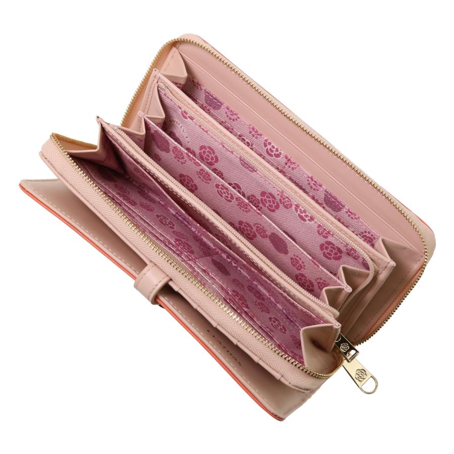 CLATHAS（クレイサス） 長財布 ラウンドファスナー レディース ブラン