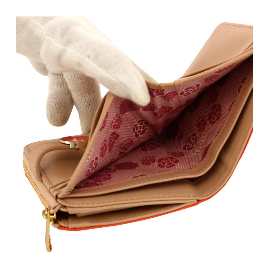 CLATHAS（クレイサス） 二つ折り財布 レディース 本革 ブラン 188402