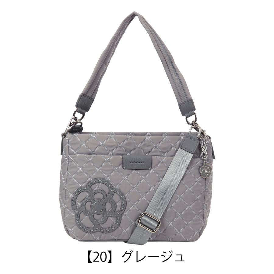【極美品】クレイサス CLATHAS ショルダーバッグ クロスボディ 斜め掛け可 キルティング レザー 本革 ホワイト 白 ブラック 黒 バイカラー カメリア モチーフ 花柄 フラワー シルバー金具 チャーム付 ミニバッグ ポシェット s20 楽天市場】CLATHAS クレイサス 2wayショルダーバッグ 斜め掛け 肩掛け