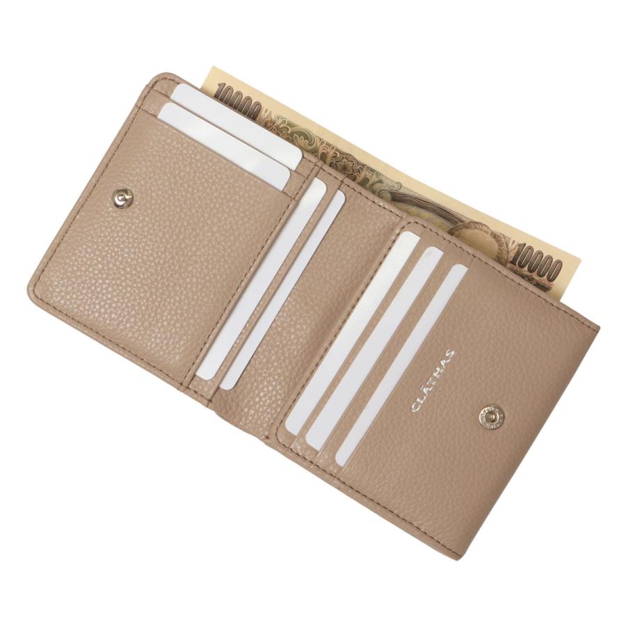 CLATHAS クレイサス 二つ折り財布 本革 レディース カイト CLATHAS クレイサス 二つ折り財布 本革 レディース カイト