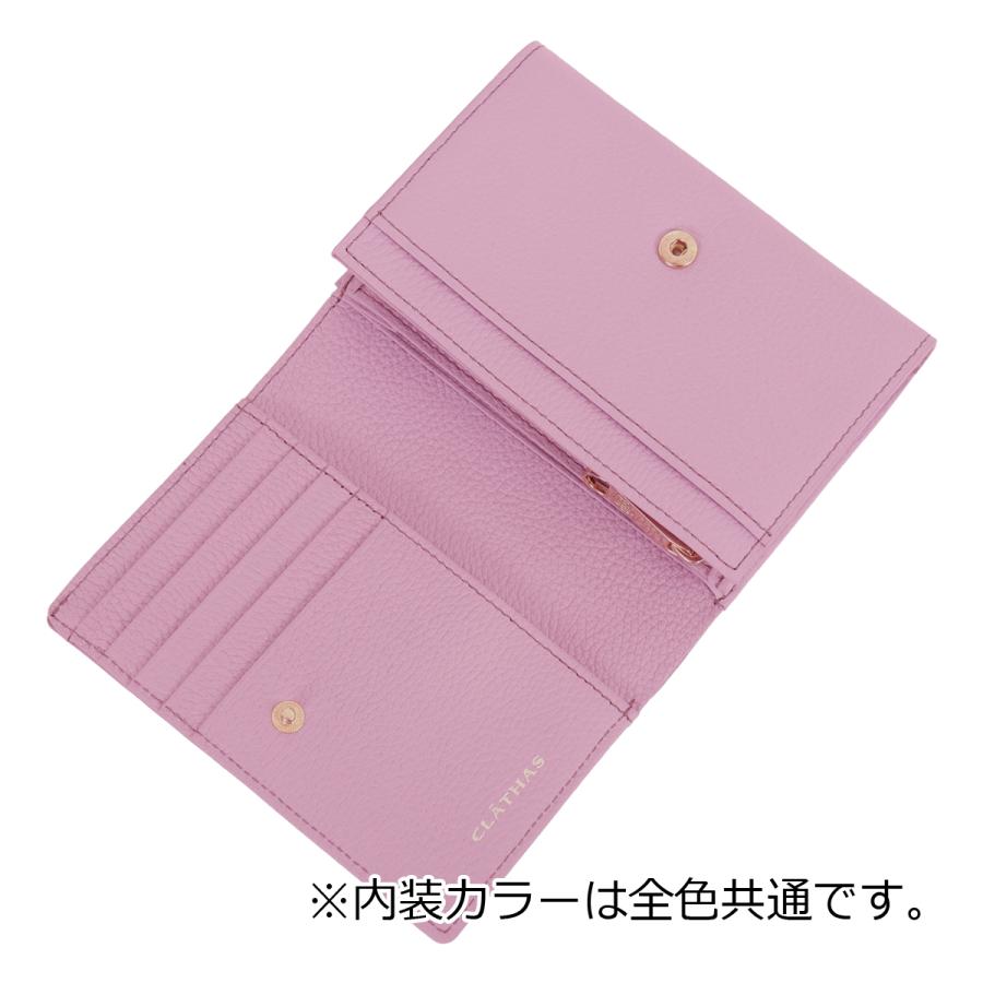 CLATHAS（クレイサス） 二つ折り財布 L字ファスナー レディース