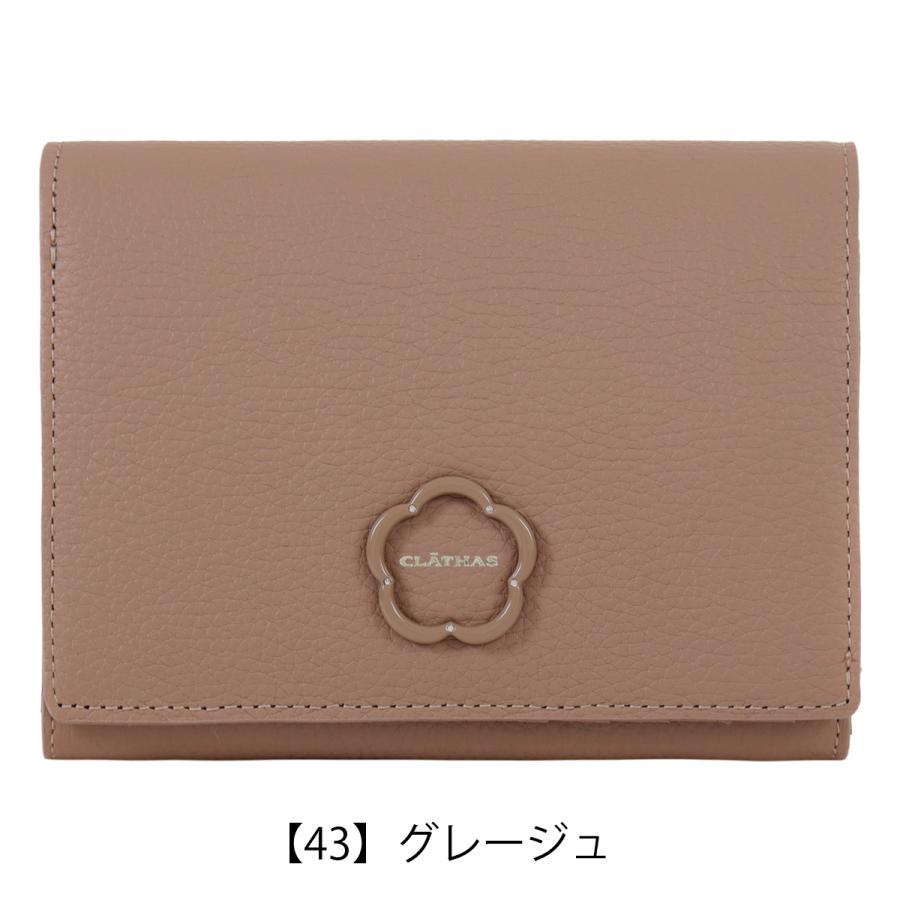 CLATHAS（クレイサス） 二つ折り財布 L字ファスナー レディース