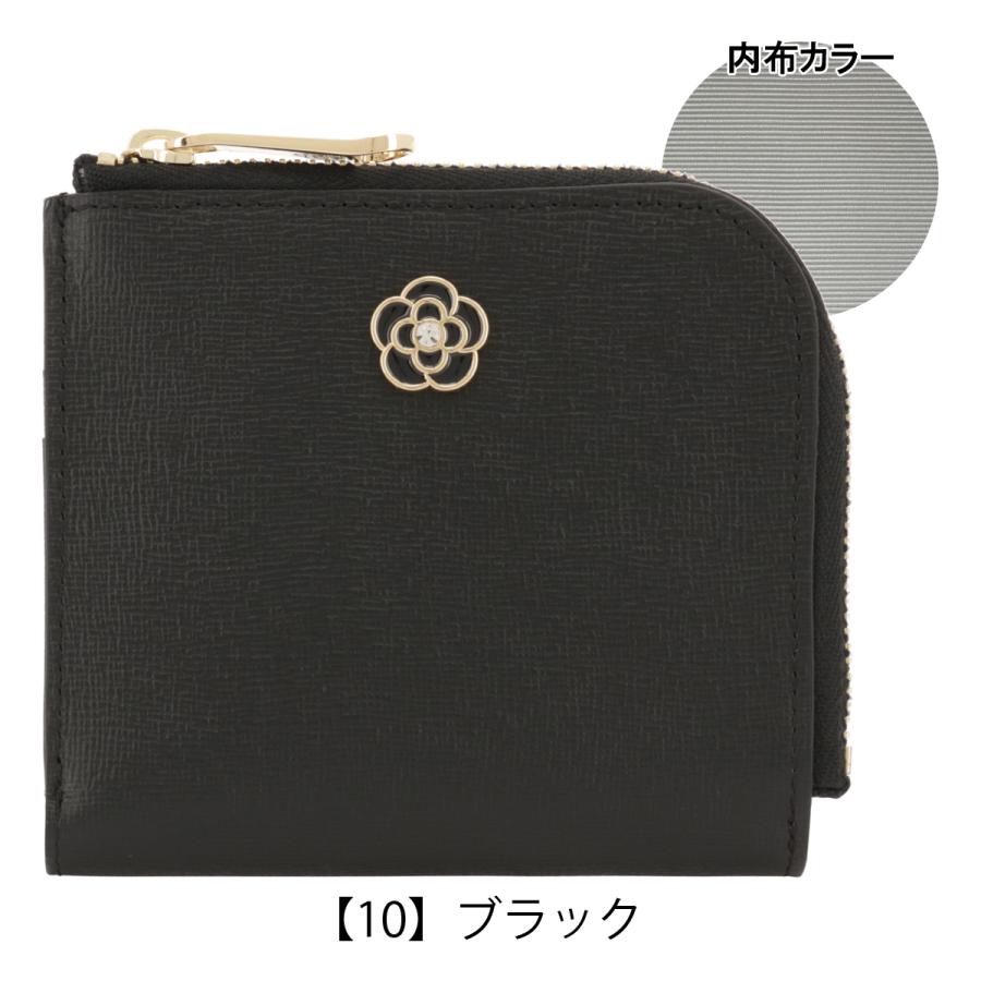 CLATHAS（クレイサス） 二つ折り財布 L字ファスナー 本革 レディース