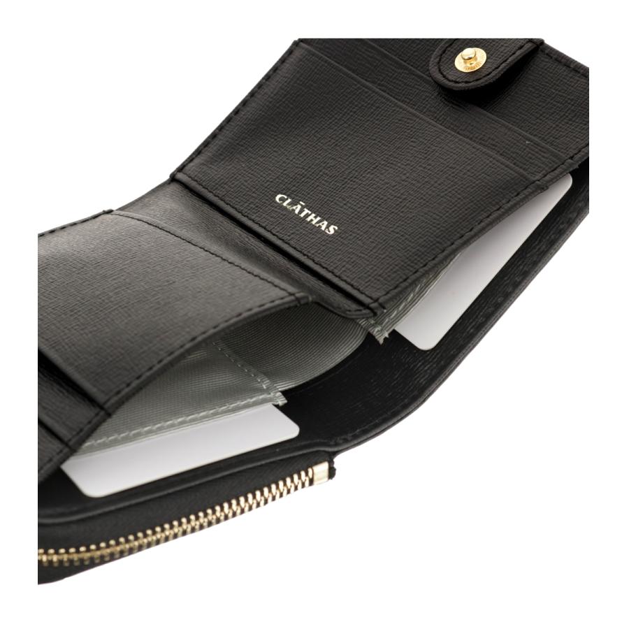 CLATHAS（クレイサス） 二つ折り財布 L字ファスナー 本革 レディース