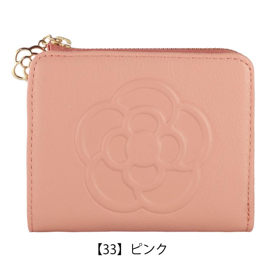 CLATHAS（クレイサス） 二つ折り財布 L字ファスナー 本革 ワッフル