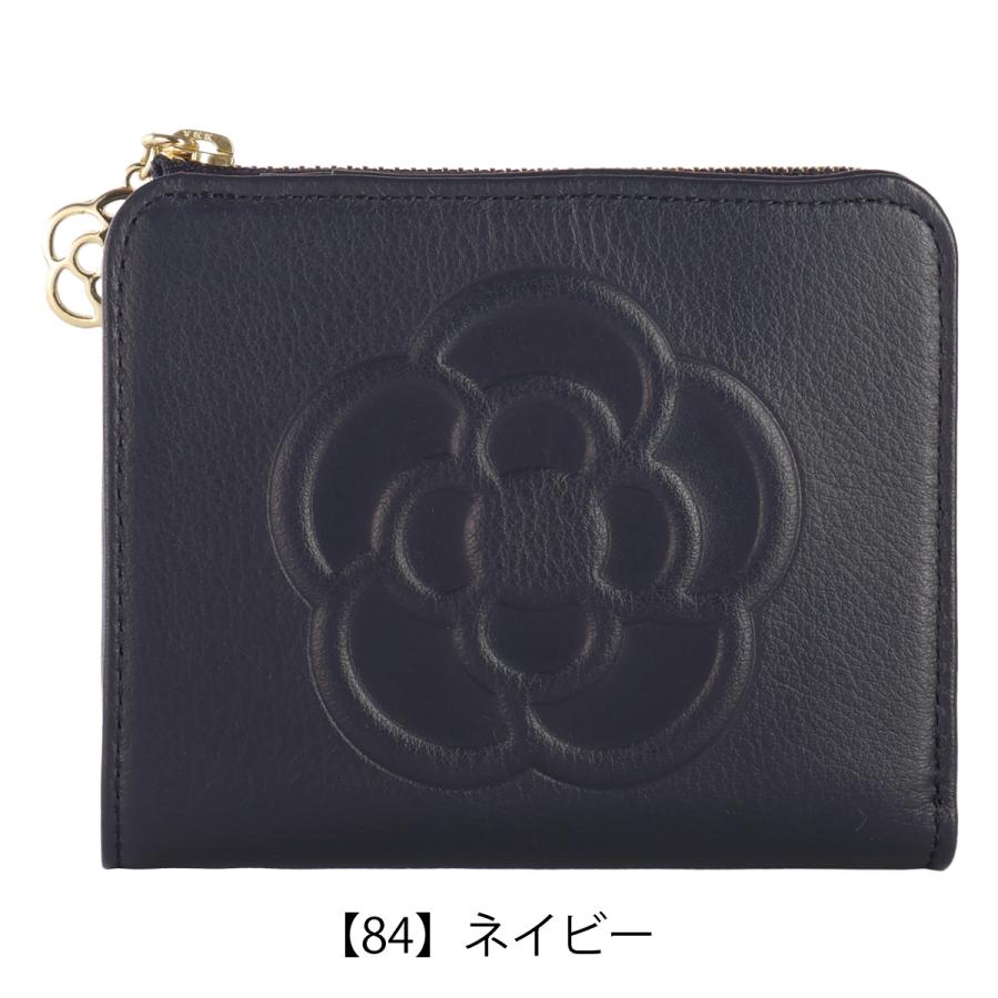 CLATHAS（クレイサス） 二つ折り財布 L字ファスナー 本革 ワッフル