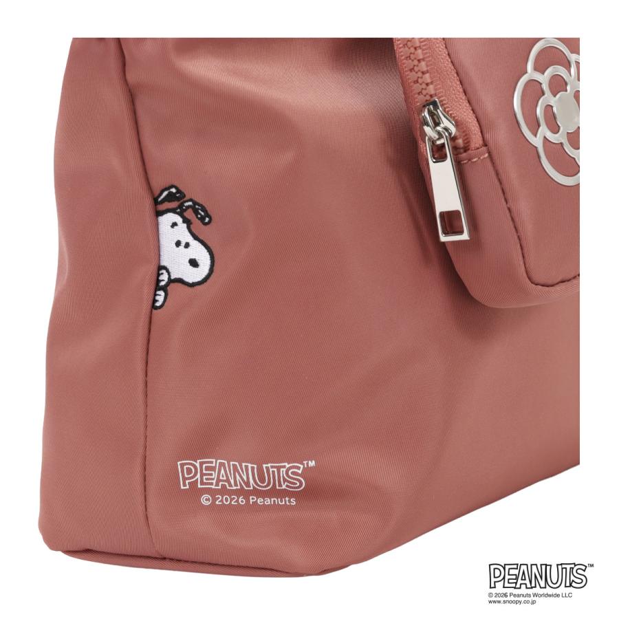クレイサス スヌーピー ハンドバッグ SNOOPY プリント レディース 190790 CLATHAS 当社限定 別注 2WAY ショルダーバッグ ポーチ付き 刺繍 ピーナッツの画像