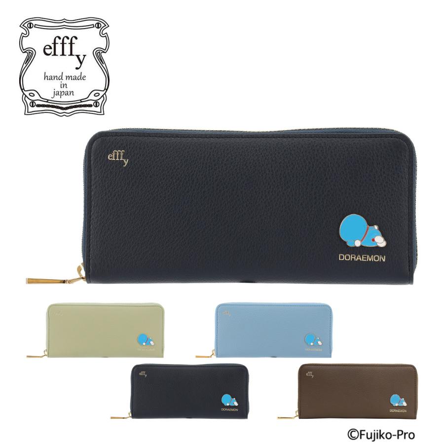 effy ドラえもん　長財布　本革　財布　革 efffy（エフィー） ドラえもん 長財布 ラウンドファスナー レディース