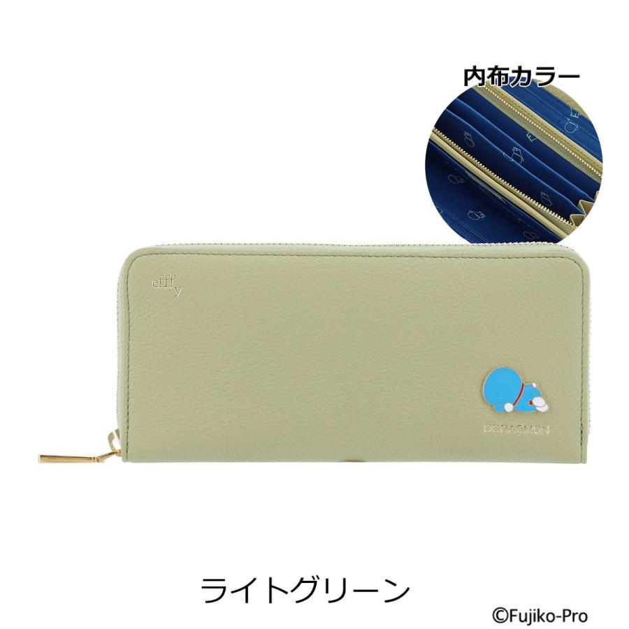 efffy（エフィー） ドラえもん 長財布 ラウンドファスナー レディース