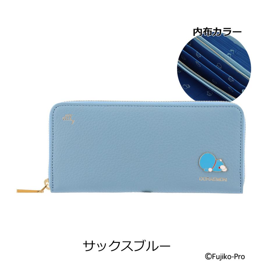 efffy（エフィー） ドラえもん 長財布 ラウンドファスナー レディース