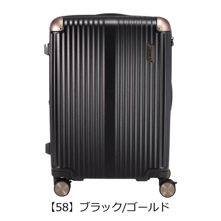 【新品】コールマン286 マットブラック＆ダークベージュカスタム　ケース付き Coleman（コールマン） スーツケース M 60〜69L 3.8kg ALMITE II 60019