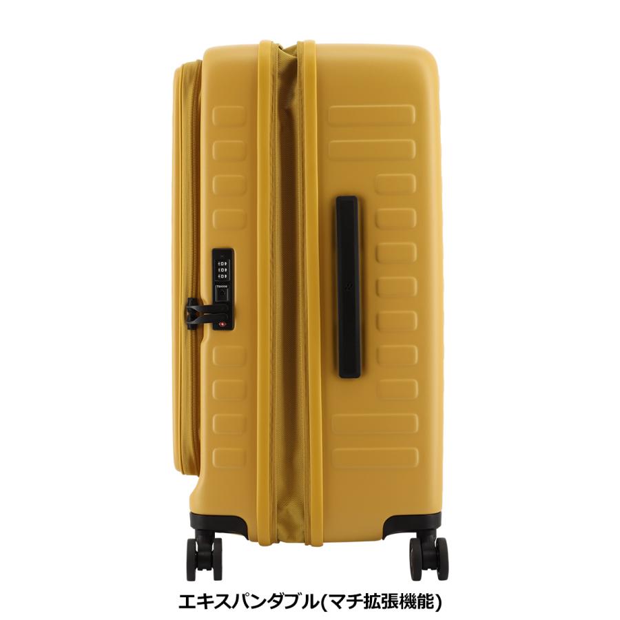 美品 LOJEL ロジェール CUBO イエロー LOJEL（ロジェール） スーツケース キューボ 70(77)L 61cm 4.4kg CUBO