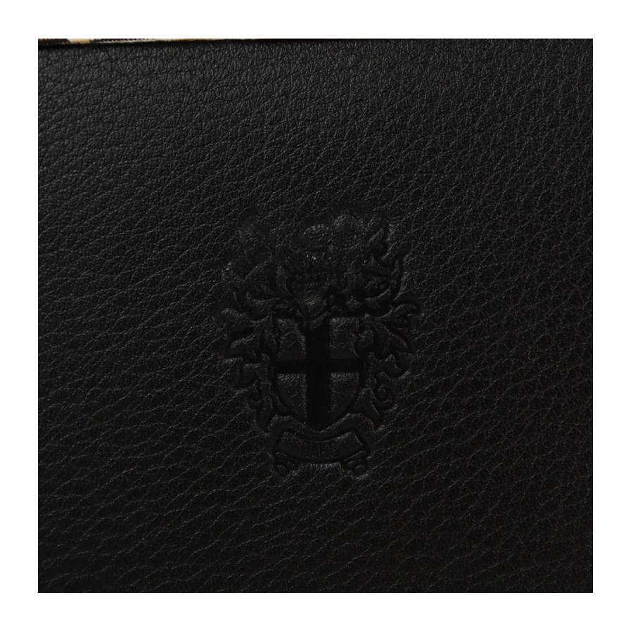 DAKS 黒 レザーバッグ DAKS（ダックス） レザー トートバッグ ハンドバッグ （ブラック