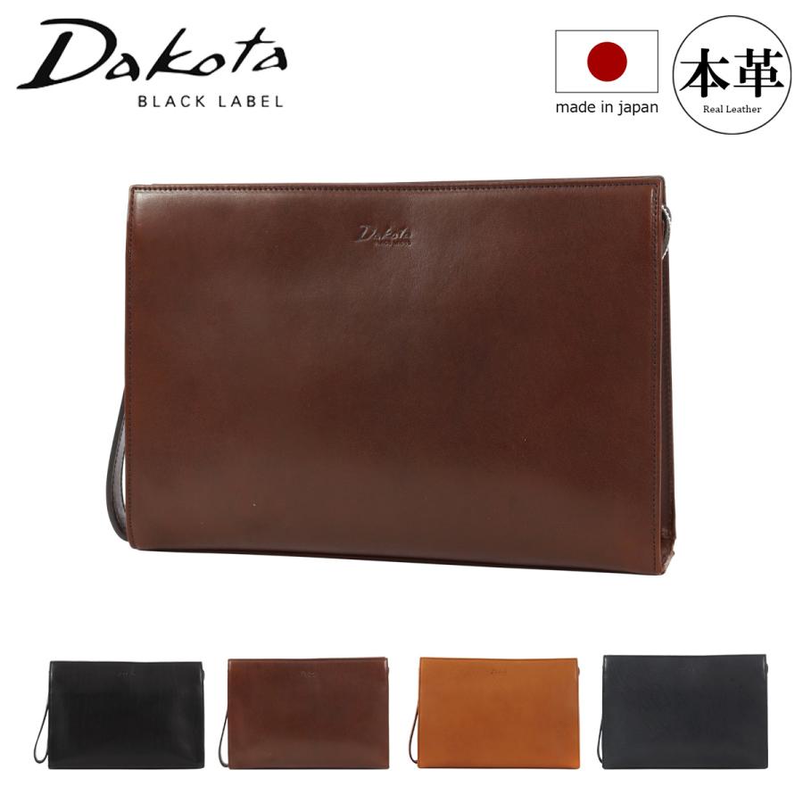 【レビュー投稿で+5％還元】ダコタブラックレーベル クラッチバッグ 本革 日本製 メンズ アクソリオ3 1623702 Dakota BLACK LABEL セカンドバッグ ハンドバッグ 牛革 レザー クリスマス_mp Dakota（ダコタ） ダコタブラックレーベル クラッチバッグ 本革 日本製