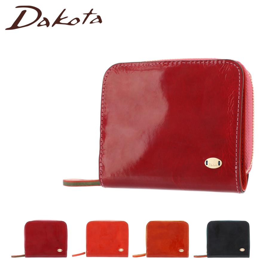 【未使用】Dakota　ダコタ　ハーヴェスト　がま口　シボ革レザー　二つ折り財布 Dakota 二つ折り財布 財布 ダコタ ハーヴェスト がま口小銭入れ