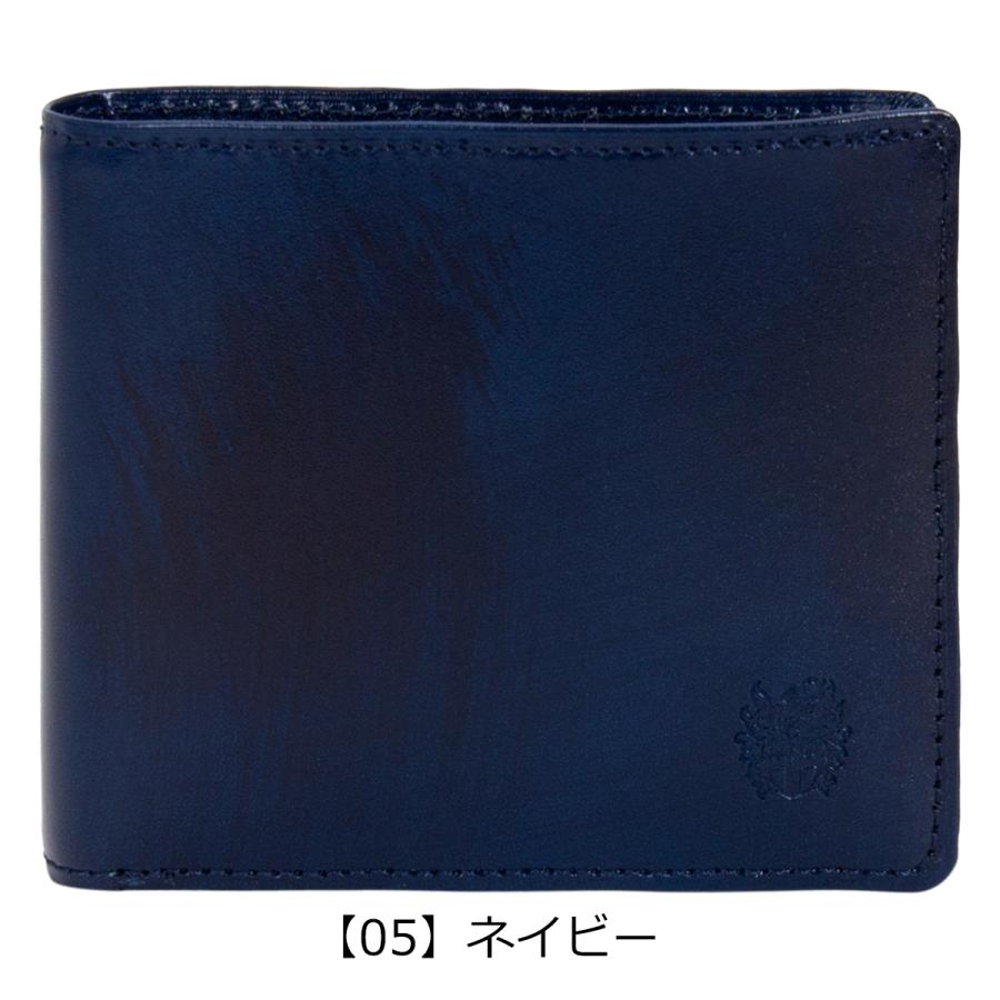 DAKS ネイビー 二つ折り財布 DAKS（ダックス） 二つ折り財布 luxe DP38315 DAKS 日本製 本革 メンズ
