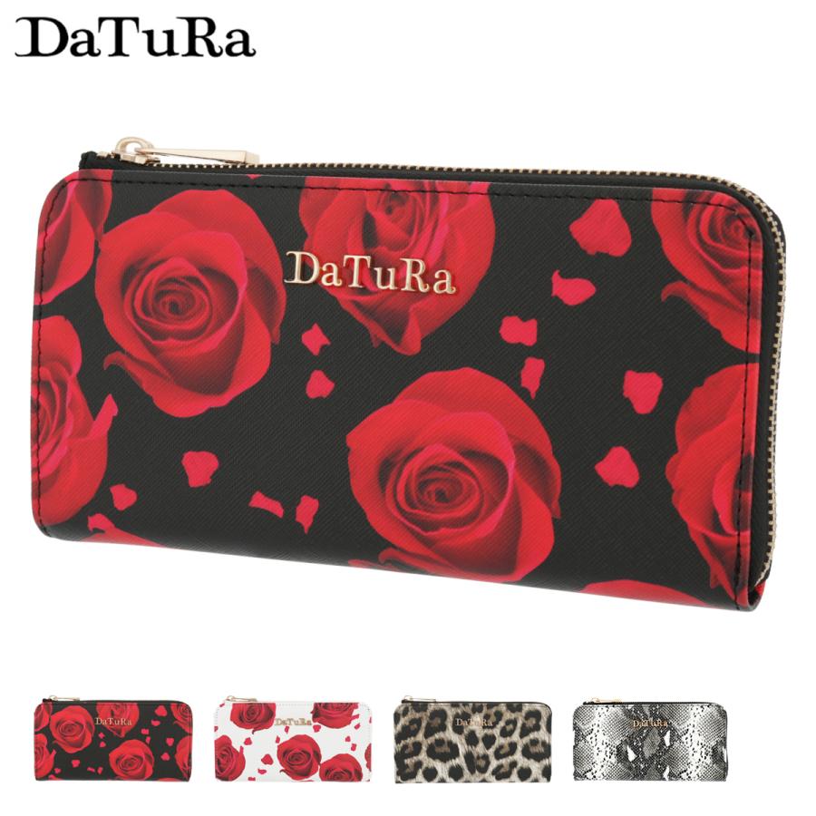 新品未使用品★DaTuRa ダチュラ ローズ柄 長財布 ホワイト レッド DaTuRa（ダチュラ） 長財布 ベルサイユ レディース DTR-516 DaTuRa L字