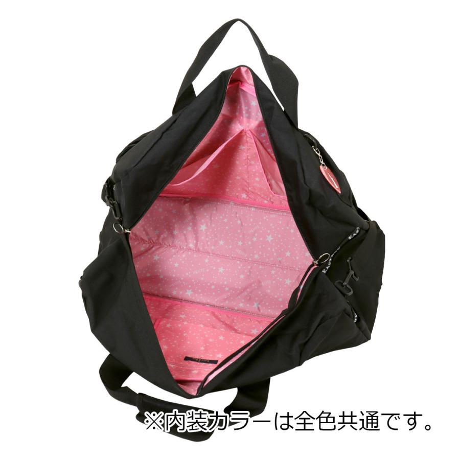 [イーストボーイ] ボストンバッグ 42L 2WAY 修学旅行 小学生 女の子 EBA19 EAST BOY ショルダーバッグ スポーツボストン 大容量 林間 旅行 トラベル ブランド 撥水 軽量 (ブラック×ピンク(15)) EASTBOY（イーストボーイ） ボストンバッグ 42L 2WAY 修学旅行 小学生