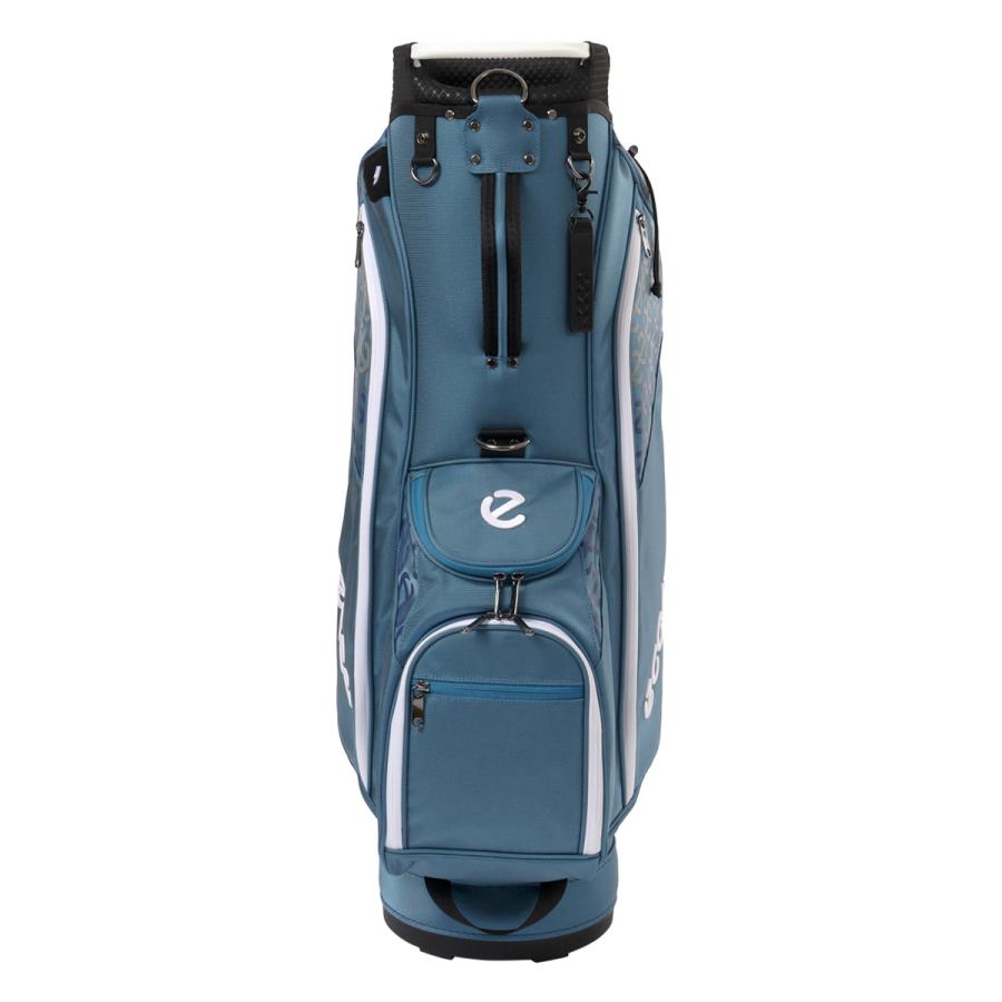 【美品】ECCO エコー キャディバッグ カート型 5分割 ホワイト×ネイビー ecco（エコー） ゴルフ キャディバッグ カート型 ECC006 ECCO 9型 4