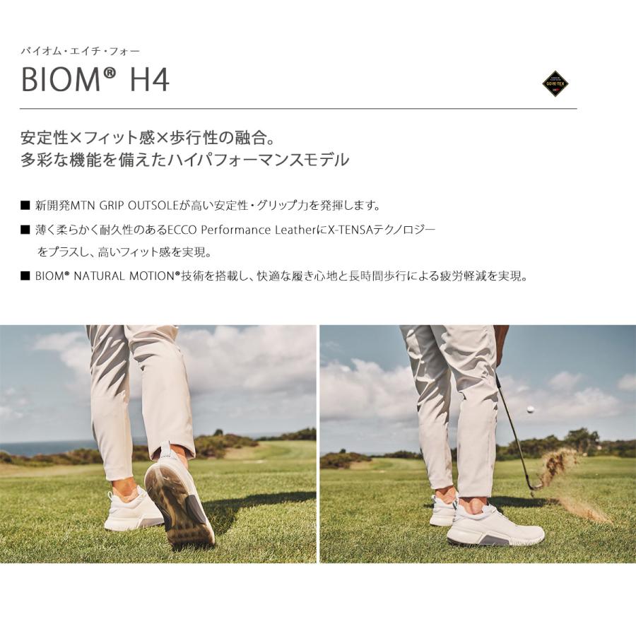 ECCO GOLF メンズ ゴルフシューズ 44サイズ ECCO Golf BIOM C4 BOA Men メンズ レザーGore-Texゴルフシューズ | グレー