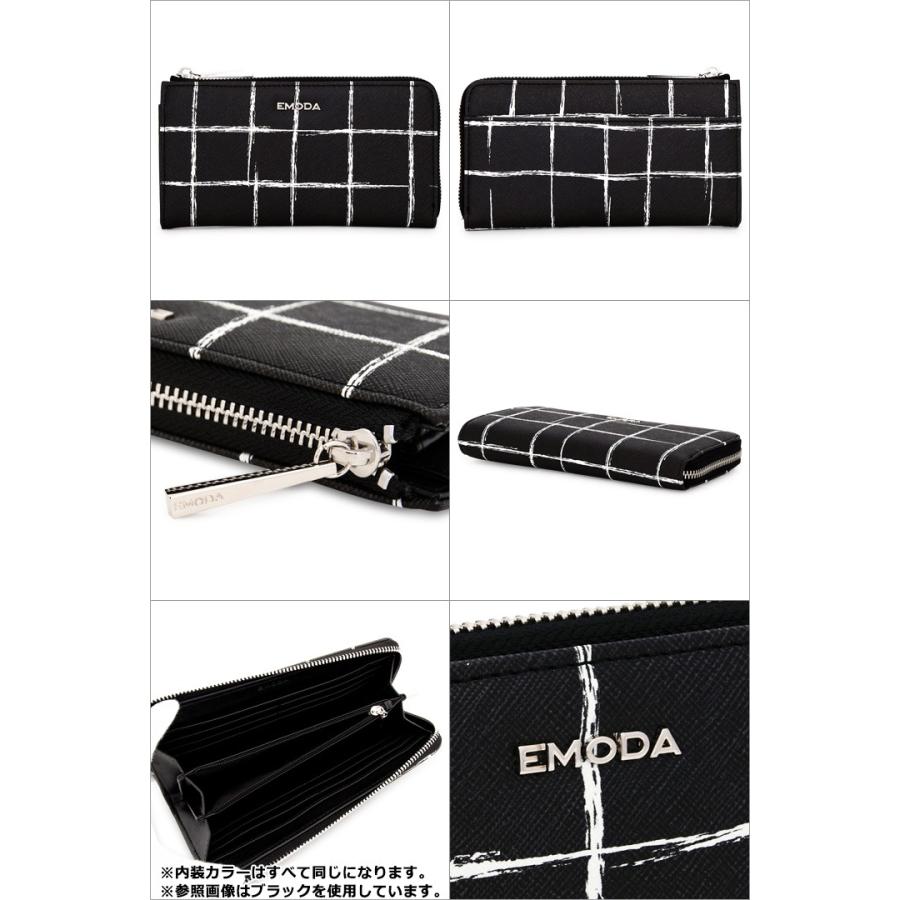 最新品 エモダ 財布 レディース サックスバーpaypayモール店 通販 Paypayモール Emoda 長財布 Em 9749 格子柄プリント L字ファスナー 人気在庫あ Vanderschooten Com