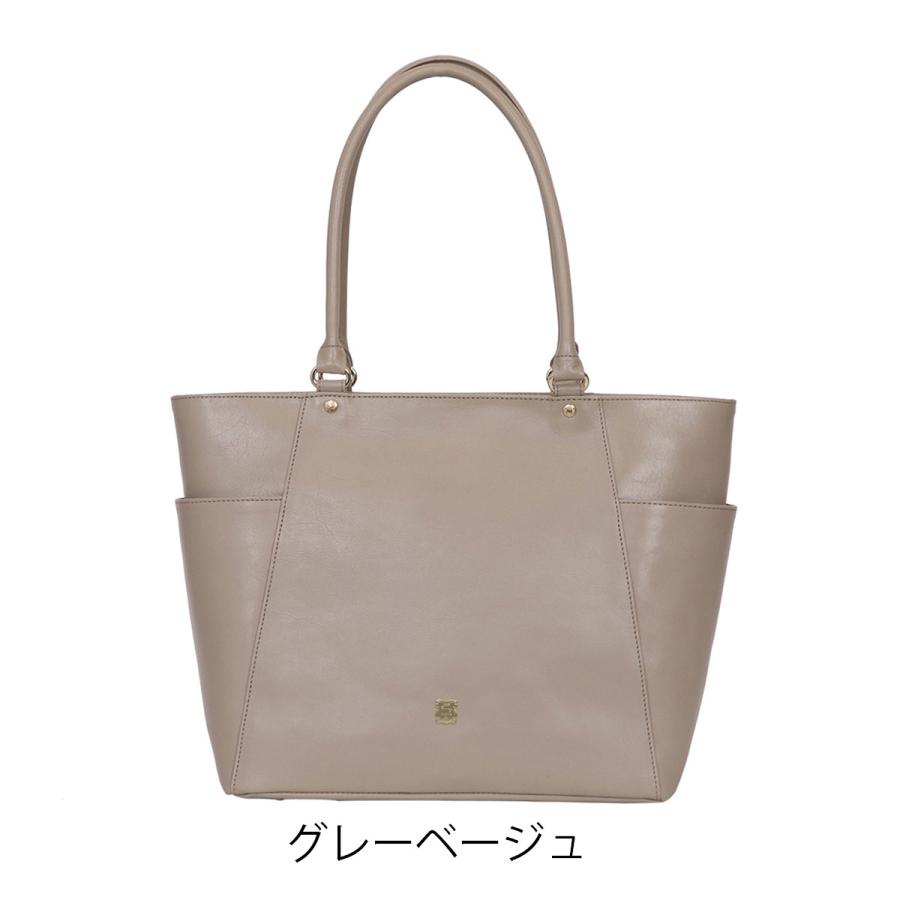 未使用☆エフィー　efffy　本革トートバッグ　ビジネスバッグ　グレーベージュ efffy エフィー トートバッグ 本革 レディースEN2-07 | 肩掛け