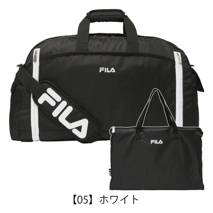 FILA セグレート撥水ボストンバッグ 50L 7836 77 パープル柄　新品 FILA（フィラ） ボストンバッグ 2WAY 60L 撥水 折りたたみ パッカブル