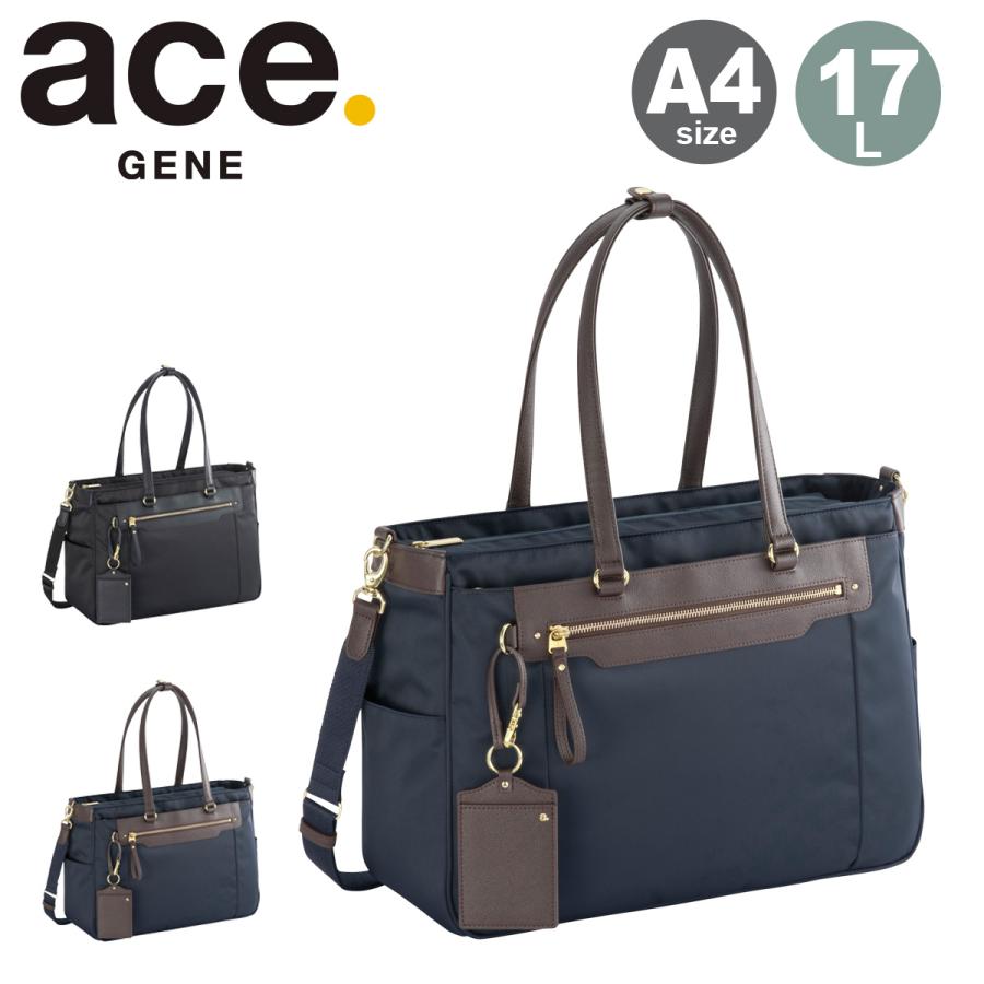 ace. GENE LABEL ビエナ ace. GENE LABEL エースジーン トートバッグ A4 ショルダーバッグ